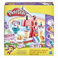 Ciastolina PLAY-DOH MAGICZNA LODZIARNIA TĘCZOWE LODY UNICORN 4 tuby 8 kolor