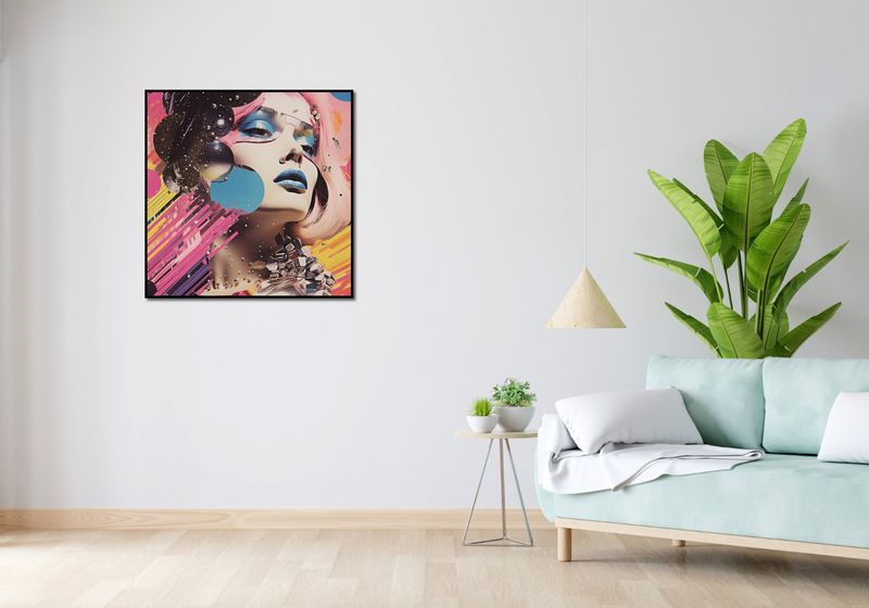 Plakat 80x80cm Portret Neo zdjęcie 4
