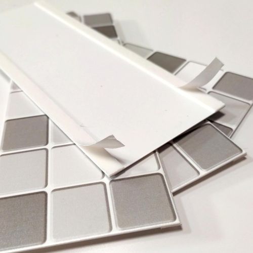 Samoprzylepne Krawędzie Mozaika 3D Szare 8x25cm 4sz Wodoodporne Do Łazienki na Arena.pl