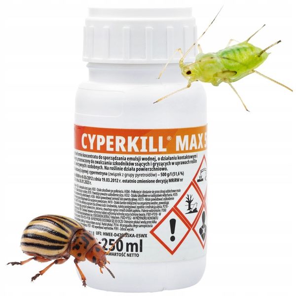 ŚRODEK PREPARAT NA MSZYCE CYPERKILL MAX 500 EC 250ML OWADOBÓJCZY DO WARZYW zdjęcie 1