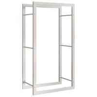 Stojak na drewno opałowe, 50x28x94 cm, stal nierdzewna