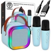 2x MIKROFON BEZPRZEWODOWY ZESTAW KARAOKE DLA DZIECI Z GŁOŚNIKIEM BLUETOOTH