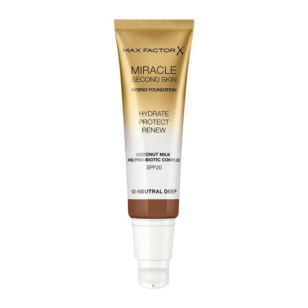 Max Factor Miracle Second Skin Podkład Do Twarzy 30 Ml 12 Neutral Deep zdjęcie 3