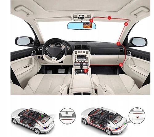 WIDEOREJESTRATOR KAMERA COFANIA LUSTERKO FULL HD na Arena.pl