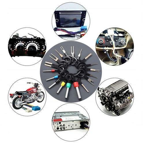 KLUCZE WYJMAKI DO DEMONTAŻU PINÓW KONEKTORÓW RADIA KOSTEK ZESTAW XXL na Arena.pl