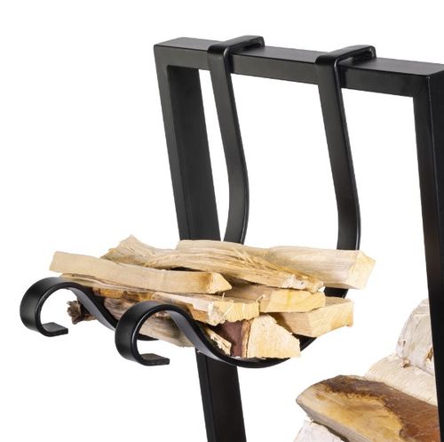 Stojak na drewno kominkowe mobilny kosz na opał z kółkami na Arena.pl