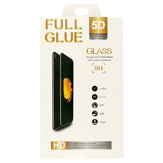 Hartowane szkło Full Glue 5D do ONEPLUS 9 CZARNY zdjęcie 1