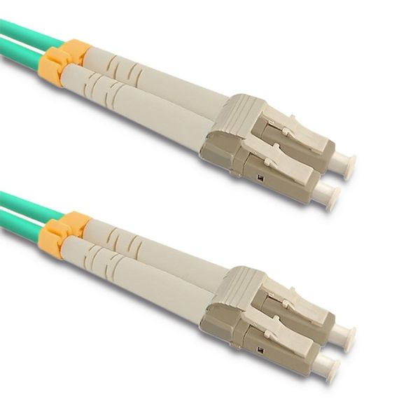 Qoltec Patchcord światłowodowy LC/UPC - LC/UPC | Multimode | 50/125 | OM3 | Duplex | 20m zdjęcie 1
