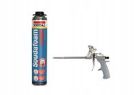 SOUDAL Pianka pistoletowa SOUDAFOAM CLASSIC 750ml 114091 + pistolet do pian