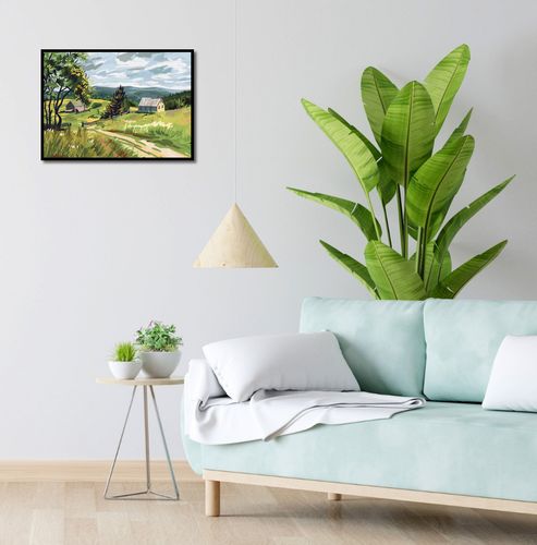 Plakat 55x40cm Bujna Wieś na Arena.pl