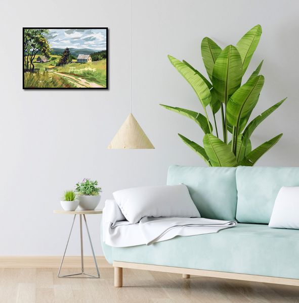 Plakat 55x40cm Bujna Wieś zdjęcie 4