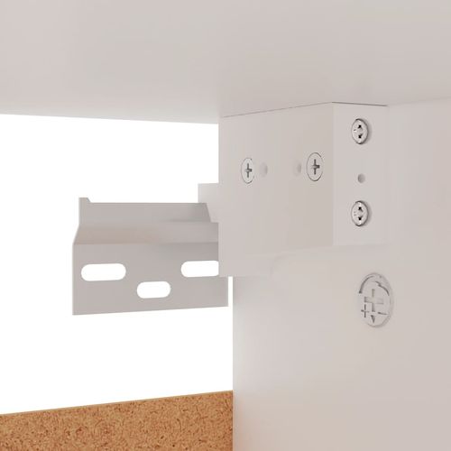 Szafka na buty, biała, 60x35x70 cm, materiał drewnopochodny na Arena.pl