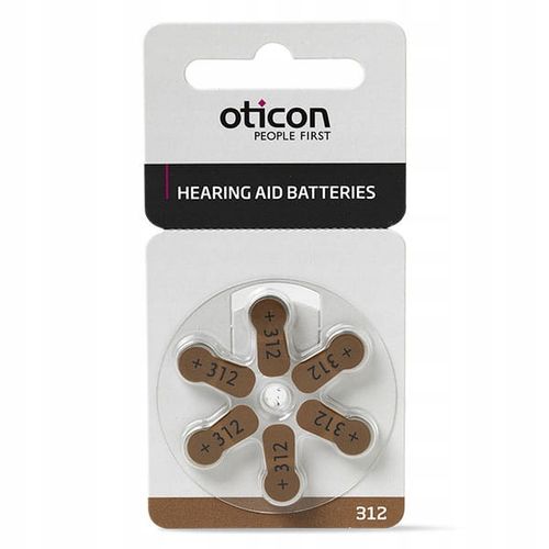 BATERIE do aparatów słuchowych OTICON 312 - 60 sztuk. na Arena.pl