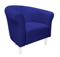 Fotel Milo Mikrofaza 15 chabrowy nogi 15 białe