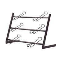 Metalowy Stojak na Ladę z koszami Wiklinowymi 64x34 H44 cm