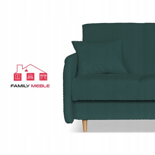Kanapa sofa Merivo rozkładana wersalka f spania pojemnik Family zielona na Arena.pl