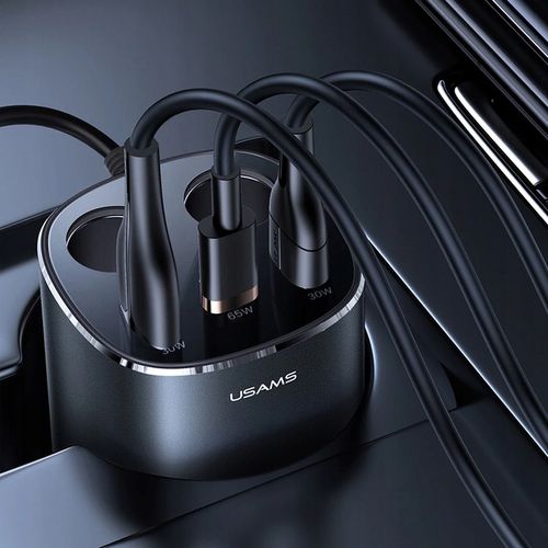 ROZGAŁĘŹNIK + ŁADOWARKA DO AUTA 2x USB USB-C 245W na Arena.pl