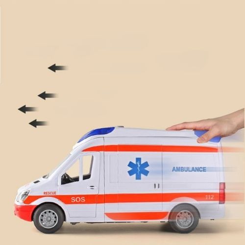 AMBULANS KARETKA POGOTOWIA AUTO Z DŹWIĘK POGOTOWIE OTWIERANE DRZWI ŚWIATŁO na Arena.pl