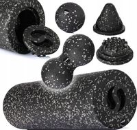 Zestaw Rollerów do Masażu Mięśni 5w1 FIZYO Wałek Duży + Piłka +