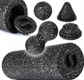 Zestaw Rollerów do Masażu Mięśni 5w1 FIZYO Wałek Duży + Piłka +