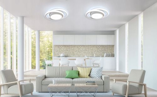 LAMPA SUFITOWA PLAFON LED OKRĄGŁY BIAŁY NOWOCZESNY DO SALONU 32W 6500K na Arena.pl