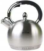 CZAJNIK Stalowy Satynowy 3l z 7xDNO Z Gwizdkiem INDUKCJA Gaz 5720