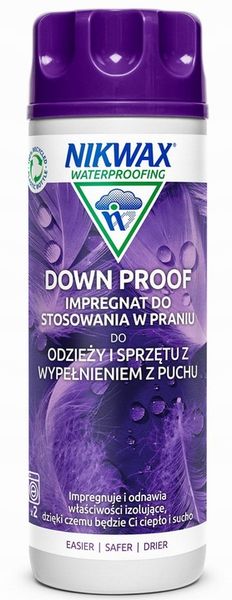 Nikwax DOWN PROOF+WASH do kurtek puchowych śpiwora zdjęcie 3