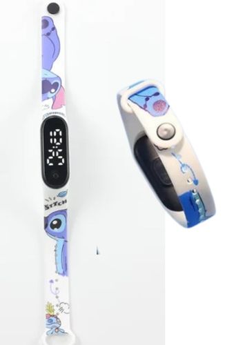 Zegarek cyfrowy LED Stich Biały na Arena.pl