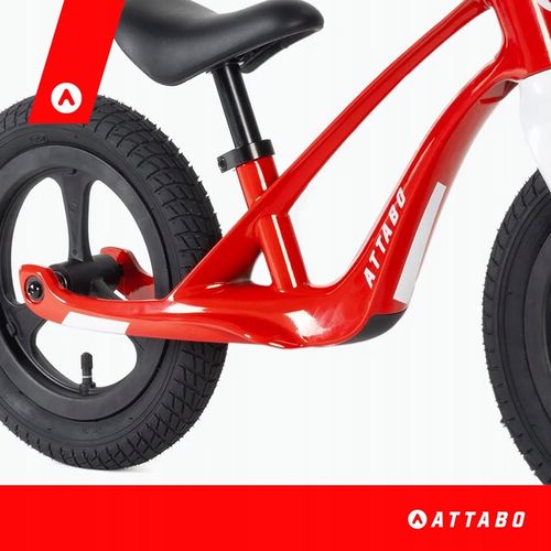 Rowerek biegowy ATTABO Brisk S magnezowy czerwony 12" ultra lekki 3,8 kg na Arena.pl