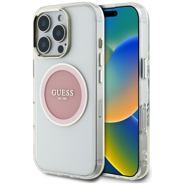 Etui Guess do iPhone 16 Pro Max, Różowy zdjęcie 1