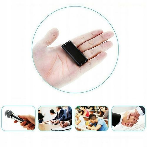 MINI DYKTAFON SZPIEGOWSKI PODSŁUCH DETEKCJA 16 GB na Arena.pl