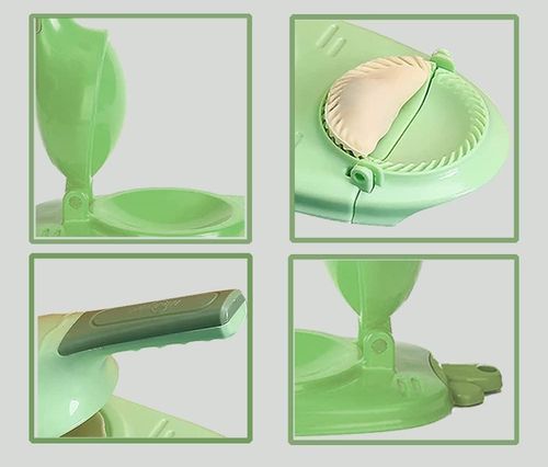 Ręczna Maszynka Foremka do Pierogów 2w1 Zestaw 2 Sztuki PP Zielony Uchwyt na Arena.pl