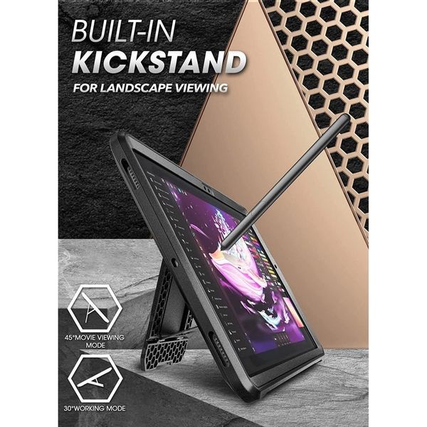 Etui Supcase Unicorn Beetle Pro do Galaxy Tab A8 10.5 2021 Black zdjęcie 3