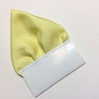 Cytrynowa żółta jasna poszetka trójkątna "Wypustka"