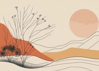 Plakat 55x40cm Pustynna Wydma