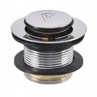 KOREK KLIK KLAK DO BRODZIKA WANNY SYFONU AUTOMATYCZNY METALOWY