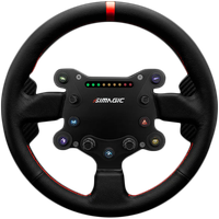 simagic kierownica gt sport, łopatki zmiany biegów, skóra, qr50 w zestawie