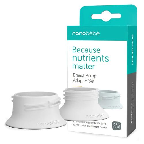 NANOBEBE Zestaw adapterów do laktatorów dla butelek nanobebe 2 sztuki na Arena.pl