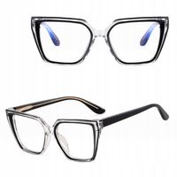 Stylion okulary zerówki kocie czarny