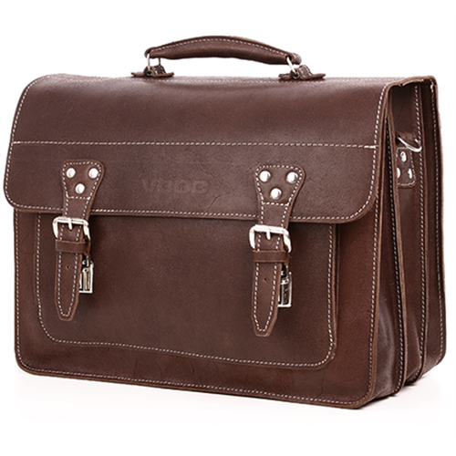 Big torba skórzana biznesowa KEMER VOOC TC8 brąz na Arena.pl