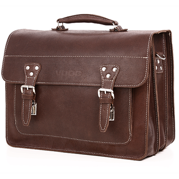 Big torba skórzana biznesowa KEMER VOOC TC8 brąz zdjęcie 2