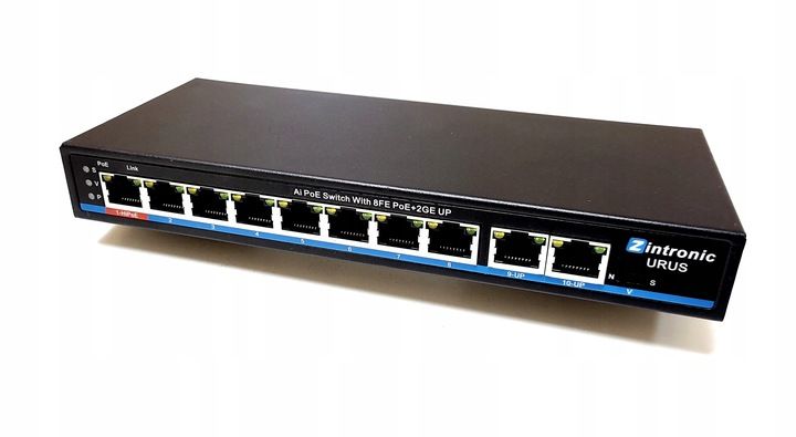 Switch POE 8xPOE 2xUplink GIGABIT 120W URUS zdjęcie 7