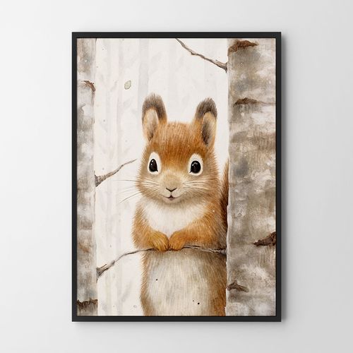 Plakat dla dziecka wiewiórka 70x100 cm na Arena.pl