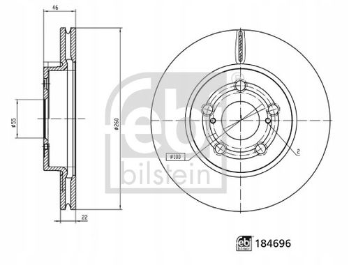 TARCZA HAM PRZOD 302X28 V FEBI na Arena.pl