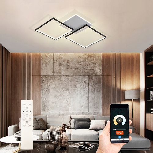 Lampa  HELSINKI II sufit kwadrat żyrandol Smart Home LED Tuya Wobako na Arena.pl