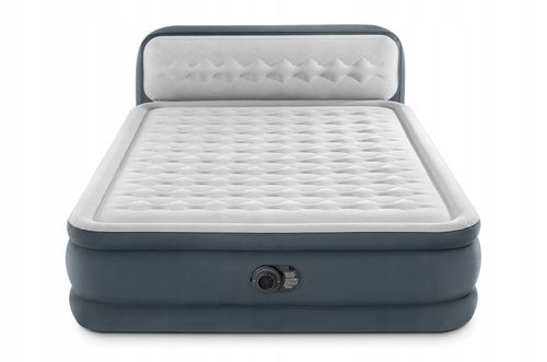 Materac Dmuchany Dwuosobowy Łóżko Pompka 230V Intex + Poduszka MODEL 2024 na Arena.pl