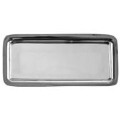Taca Stalowa do Serwowania Prostokątna Talerz Patera na Kanapki Przekąski