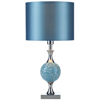 Dekoracyjna lampka stołowa Elsa ELS4223 Dar Lighting mozaika niebieska