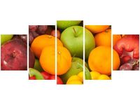 70CM 150CM OBRAZ 5 ELEM OWOCE WARZYWA ŚCIENNY