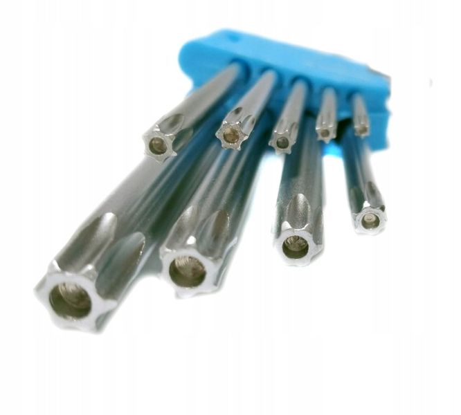 KLUCZE IMBUSOWE TORX TYP L z otworem T10-T50 9SZT zdjęcie 4